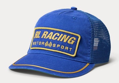 POLO RALPH LAUREN RL RACING キャップ Polo Ralph Lauren RL Racing Motorsport Trucker Hat Blue Patch