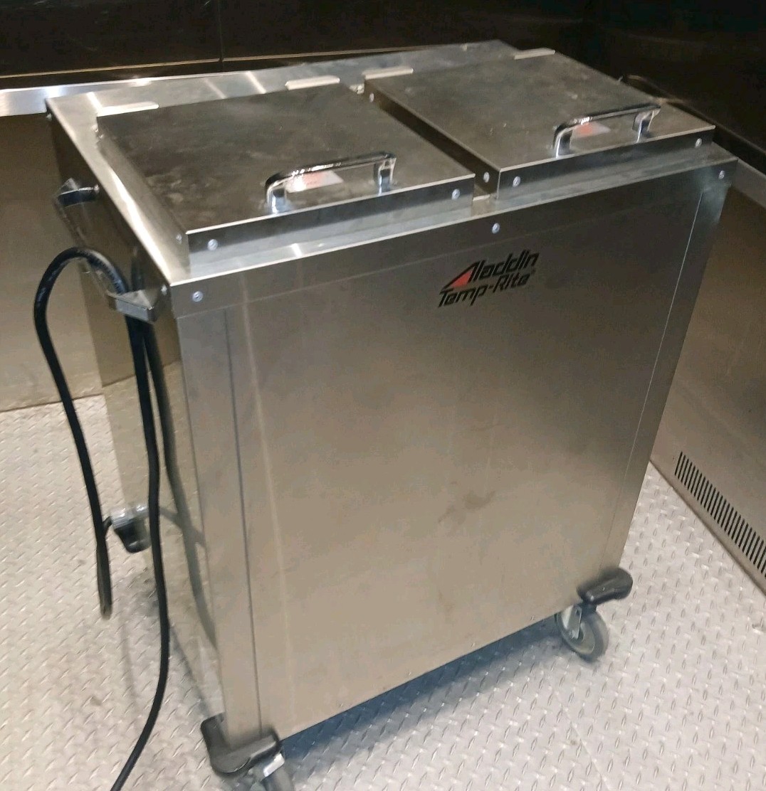 Aladdin Temp-Rite Mobile Heated Plate Dispenser DH07 Equipment Used Condition 