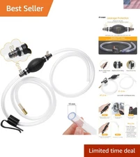 Multi-Use Gasoline Siphon Pump with 15mm High Flow Hoses for Emergency Transfers