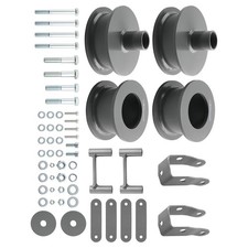 2.5" Front 2" Rear Level Lift Kit Shock Extender For Jeep Wrangler JK Brake Line