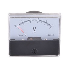 DC 0-10V Class 2.5 Accuracy Rectangle Analog Panels Volt Meter Voltmeter Gauge