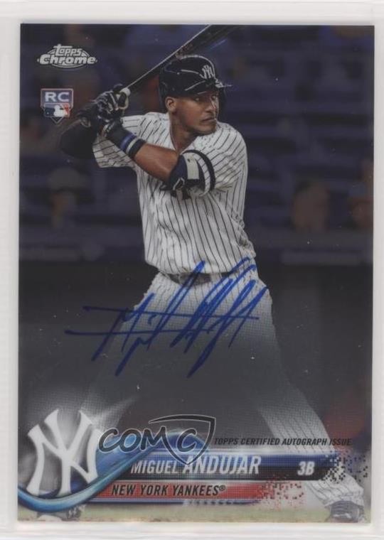 2018 Topps Chrome Rookie Auto Miguel Andujar #RA-MA Auto 0d5g