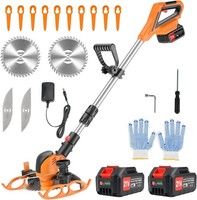 21V Akku Rasentrimmer Freischneider Elektro Trimmer Motorsense RasenmäHer Dhl