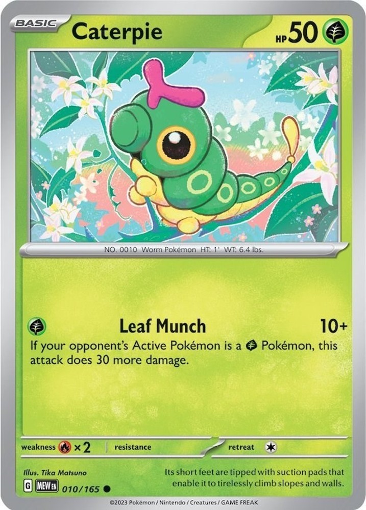NM - Caterpie MEW - 010/165 SV: Scarlet & Violet 151