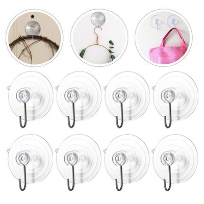 10 Pcs Multipurpose Pvc Suction Cup Hooks Fixator Hooks For Various Scenes
