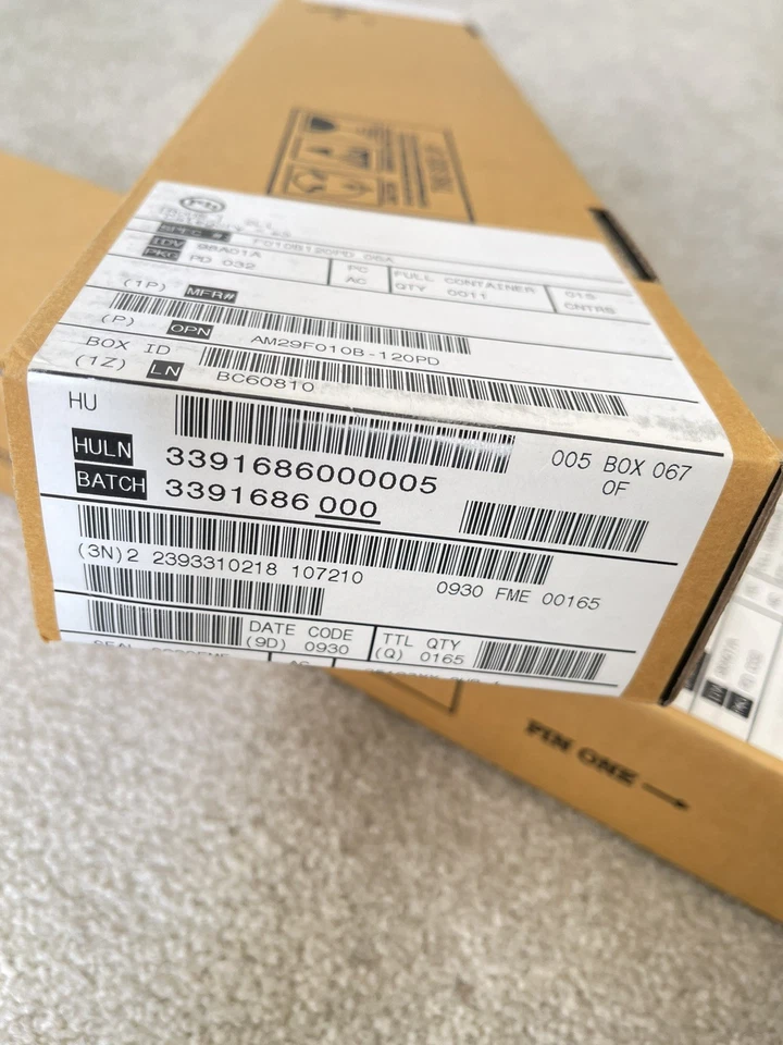 One box (165) AM29f010b-120pd  1Mbit  128x8 Flash Memory IC Dip32 pins. New  - Image 2 of 4