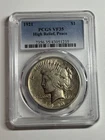 1921 $1 High Relief Peace Silver Dollar PCGS VF35 Key Date