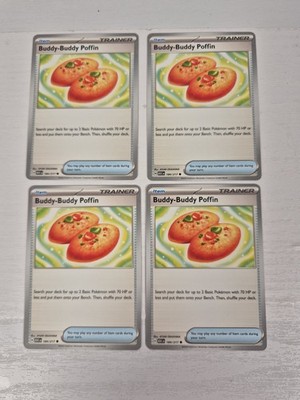 4x Buddy-Buddy Poffin - 184/217 - Ascended Heroes - Playset Pokemon TCG NM 