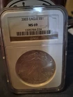 2003 American Silver Eagle Coin - NGC MS69 IT'S A STEAL!! WHOLESALE!!!