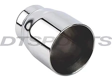 Different Trends Dt-24016st 3.50in Round Double Wall Ss Exhaust Tip 2.25in Id /
