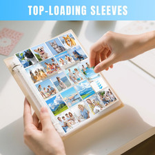 50 Pack Protective Photo Slide Pages Holds 20 35mm Slides, Top Loading Page S...