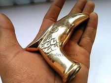 Nautical Brass Eagle Head Only Handle Solid Vintage Walking Stick Cane
