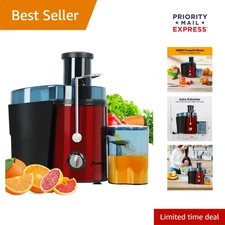 Powerful 1,000W Centrifugal Juicer with 3” Wide Mouth Feed Chute - Easy Clean