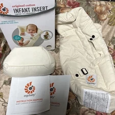 Ergobaby Infant Insert for Use with Any Ergobaby Carrier Natural Lightly Used