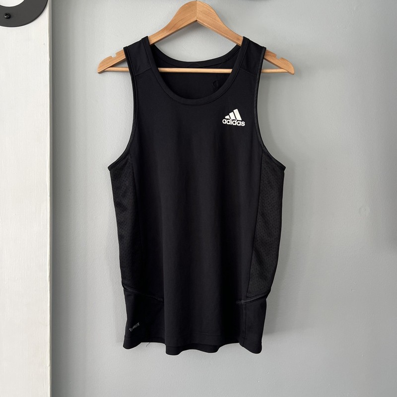 Adidas Men’s Climalite Tank Top Black Basketball Sleeveless Sports Training Gym