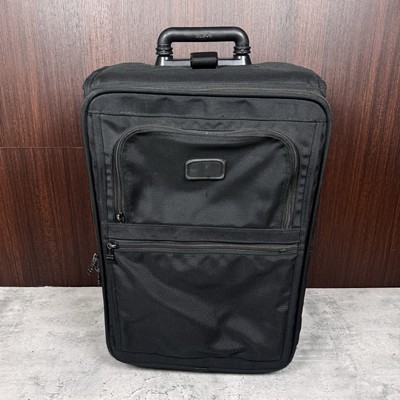 Vintage TUMI Black Ballistic Nylon Upright Rolling Carry-On 22