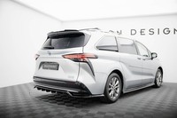 Maxton Design Diffusor Heckansatz Passend FüR Toyota Sienna Mk4 Schwarz Hochglan