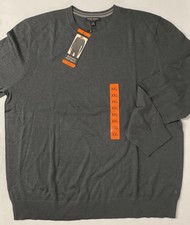 Banana Republic Men's Merino Wool Crew Neck Sweater Pullover GRAY XXL Layering