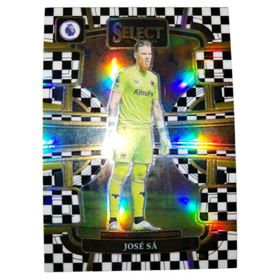Jose Sa #96 Checkerboard SSP Wolverhampton Wanderers Panini Select 2023-24 Prem