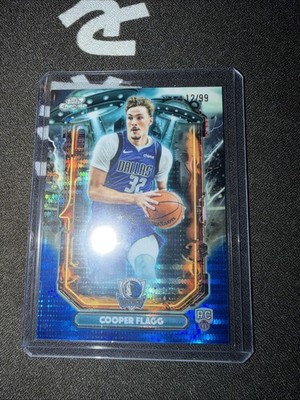 2026 Topps Cosmic Chrome Cooper Flagg Extraterrestrial /99 Color Match RC