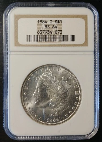 1884-O Morgan Silver $1 Dollar Coin NGC Certified MS64