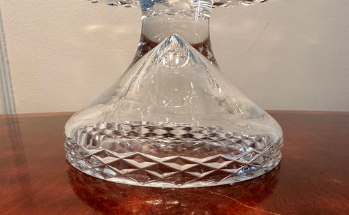 Vtg WATERFORD CRYSTAL Alana/Comeragh 10" Round Cake Stand Platform IRELAND - Picture 10 of 12