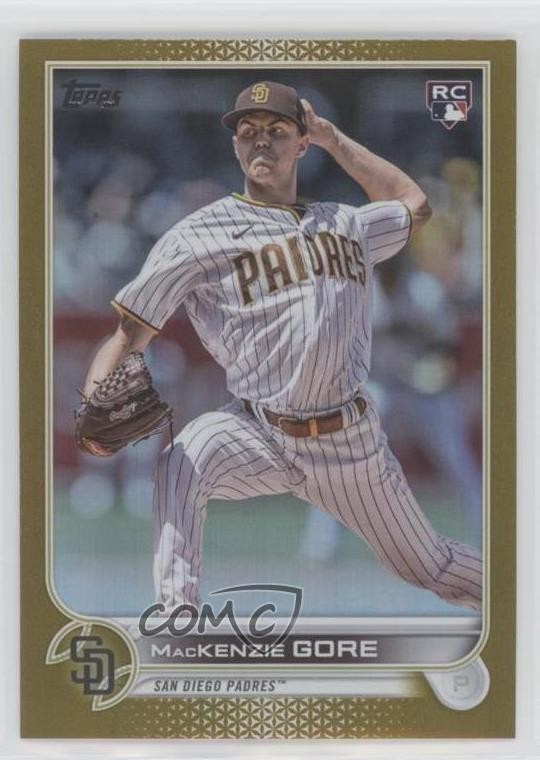 2022 Topps Update Gold Foil Mackenzie Gore #US81 Rookie RC 0uh1