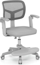 Ergonomic Kids Desk Chair with Adjustable Height, Rolling Wheels  Armrests