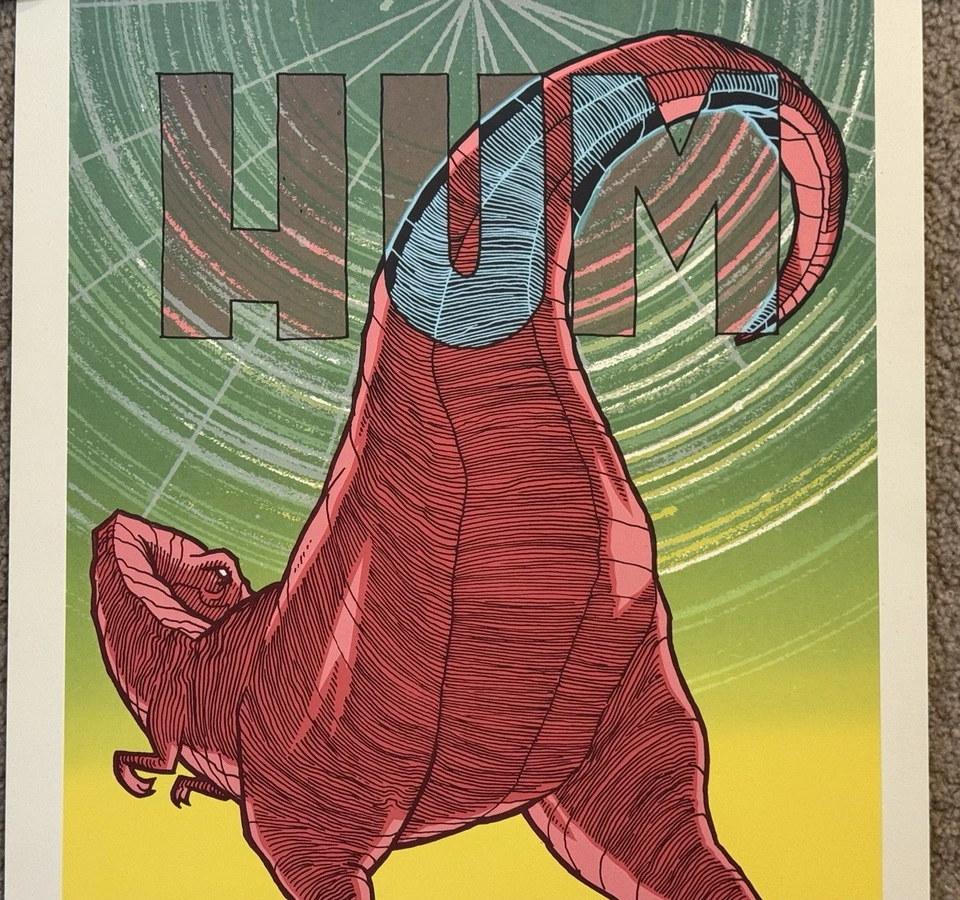 Jay Ryan Art Print HUM Dinosaur Poster 2011 Chicago IL S/# 400 Tyrannosaurus Rex - Image 4 of 4