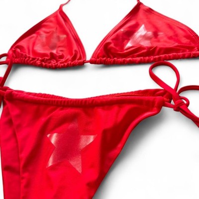 ZAFUL Women's Red Bikinis-and-tankini-sets