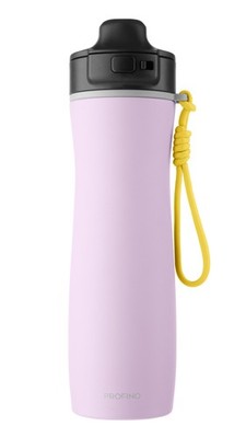 Trinkflasche PROFINO Active DH 7x23 cm lila
