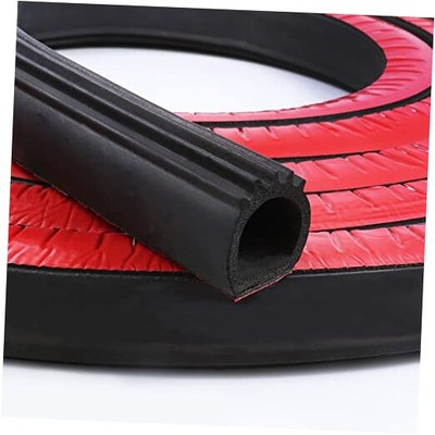 D Shape Door Rubber Seal Strip,1'' RV Slide Out Seal Self-Adhesive EPDM 18ft
