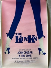 The Kinks & Dave Davies 3 Posters Rare Excellent Condition (John Cougar)