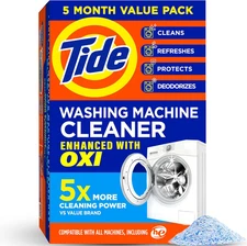 Washing Machine Cleaner with Oxi Front & Top Loader 5-Month Supply