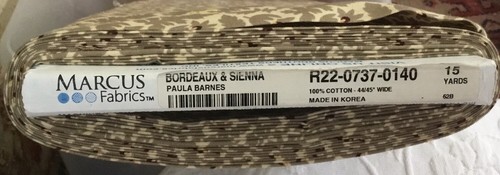 "Bordeaux & Sienna" by Paula Barnes for Marcus Fabrics Quilting Sew Sold BTY - Picture 3 of 3