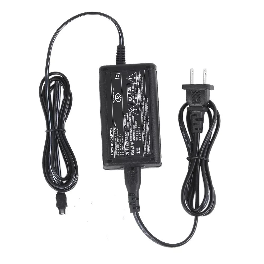 Sony HandyCam DCR-DVD610 Camcorder AC DC Power Supply Charger Cable-image