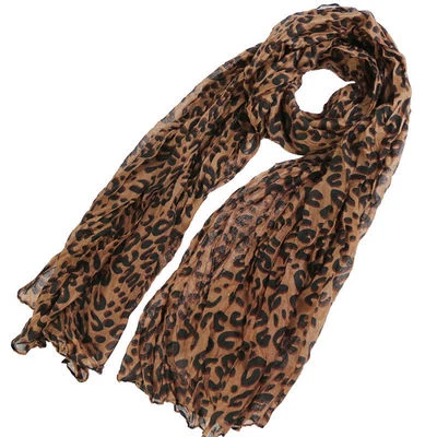 fashion brown animal print leopard print scarf UK