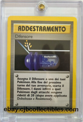 Pokémon DIFENSORE / DEFENDER Trainer 80/102 Base Set (Italian / Italiano)  