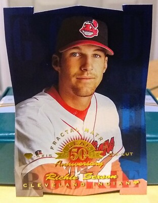 RICHIE SEXSON 1998 Leaf Fractal Matrix DIAMOND-AXIS DIE-CUT #'d 25/50  - INDIANS