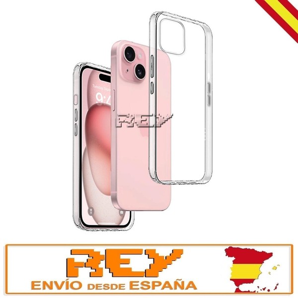 Funda Silicona para IPHONE 15 6.1" Protector Carcasa Transparente TPU i414