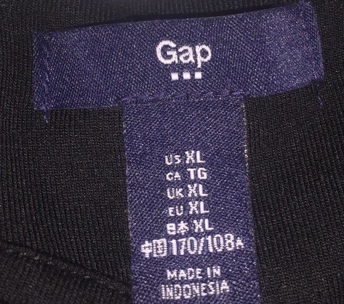 Gap Dress XL Extra Large Cotton Polyester Black White - Picture 5 of 10