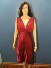 XL burgundy red padded ruffle bust evening gown dress by CINDERELLA DIVINE