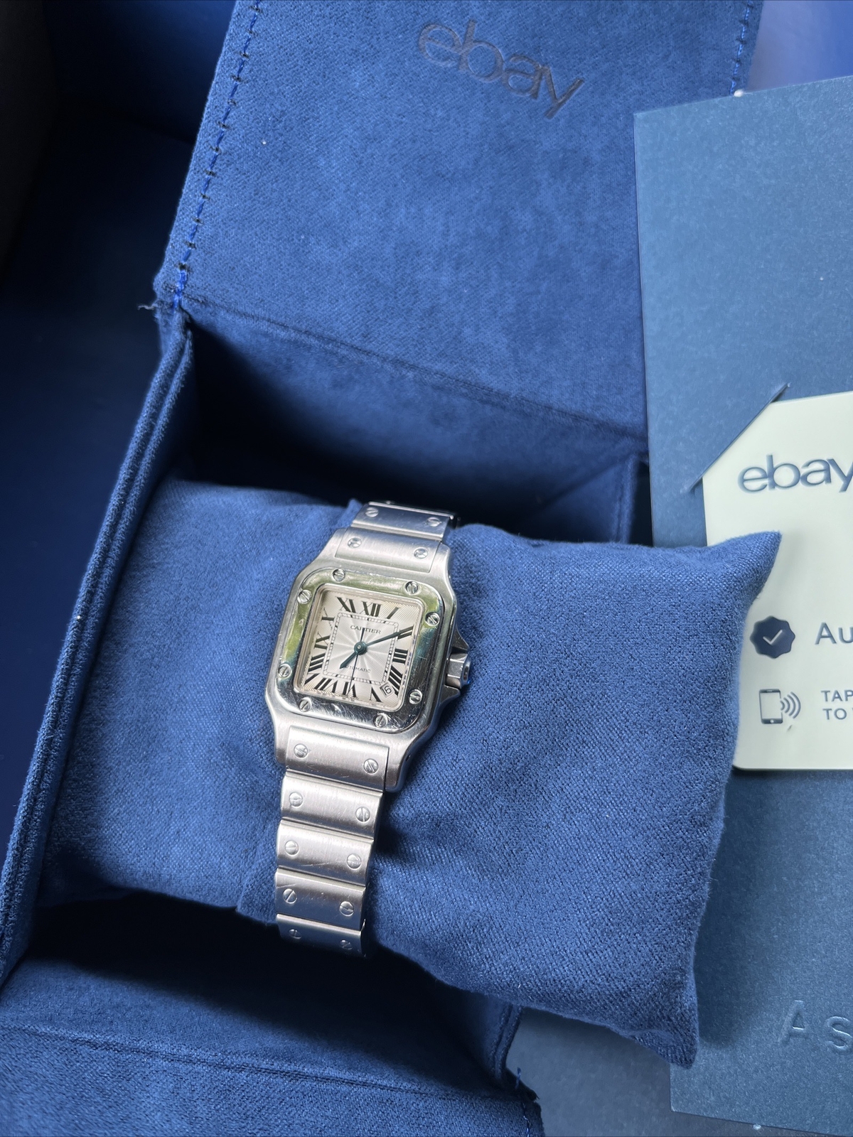 Cartier Santos 2423 Women’s Stainless Steel Used Watch Authenticated By