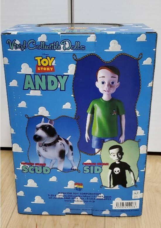 ANDY Sid Medicom Toy VCD Toy Story Collectable Doll Disney Pixar
