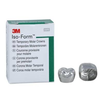 3M ESPE U-65 Iso-Form Tin Silver Alloy Crowns Upper Left 1st Molar 5/Bx