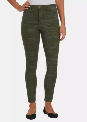 Social Standard by Sanctuary High Rise Skinny Jeans Camo Print Women's Size 14
