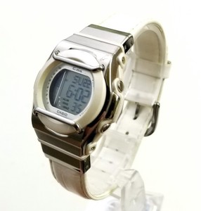 digital watch leather band women's