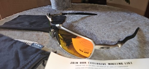 Oakley Badman Polarized Sunglasses OO6020-03 X Metal Carbon/Ruby Iridium - Bild 3 von 12