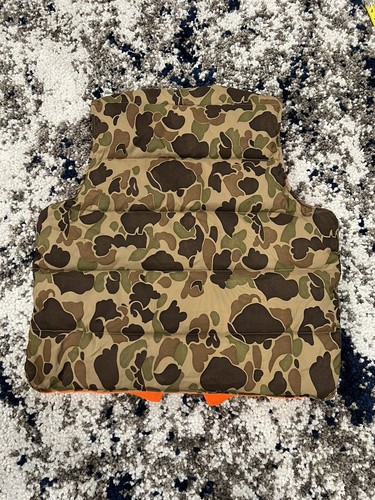 Camo Orange Reversible Hunting Vest 
