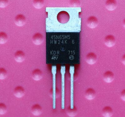 Lot De 10 Transistors MOSFET STP45N65M5 / 45N65M5 - Boîtier TO-220